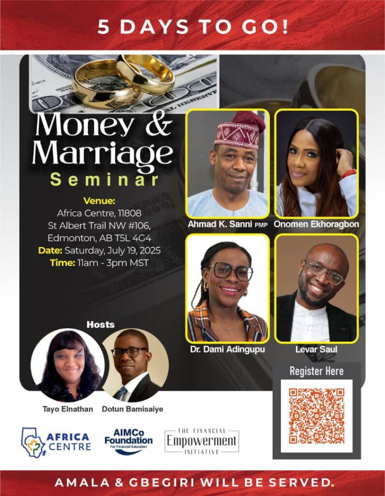 Tayo Elnathan & Dotun Bamisaiye, in partnership with LadiesCorner, Africa Centre, AIMCo Foundation for Financial Education, and The Financial Empowerment Initiative.
